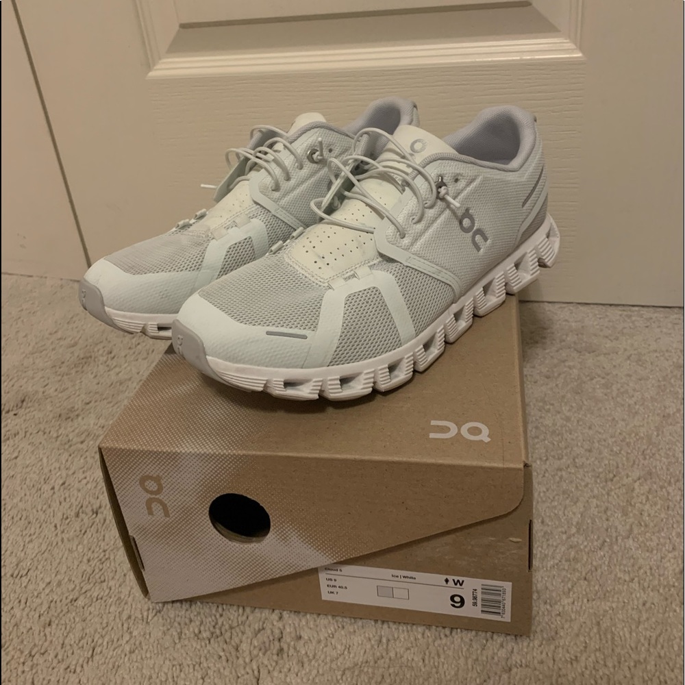 On Cloud “Cloud 5” in Ice/White!